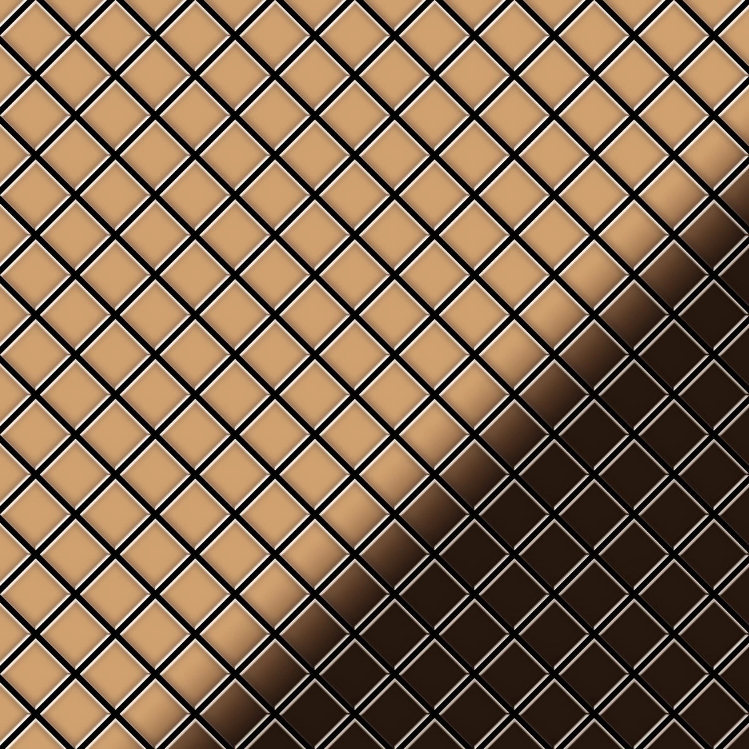 ALLOY Mosaik Fliese Massiv Metall Titan Hochglanz Kupfer 1,6mm Diamond-ti-am 1 Paket mit 10 Matten 0,91 m2 Kupfer ALLOY Mosaik Fliese Massiv Metall Titan Hochglanz Kupfer 1,6mm Diamond-ti-am 1 Paket mit 10 Matten 0,91 m2 Kupfer von ALLOY