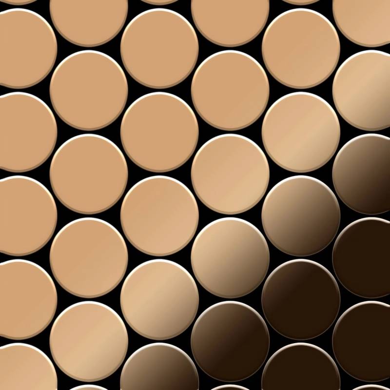 ALLOY Mosaik Fliese Massiv Metall Titan Hochglanz Kupfer 1,6mm Medallion-ti-am 1 Paket mit 10 Matten 0,73 m2 Kupfer ALLOY Mosaik Fliese Massiv Metall Titan Hochglanz Kupfer 1,6mm Medallion-ti-am 1 Paket mit 10 Matten 0,73 m2 Kupfer von ALLOY