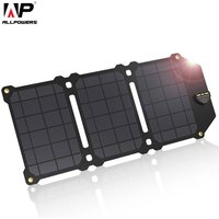 21 w Solarpanel Solarzellen Tragbares Solarladegerät Akkus Telefonaufladung für Sony iPhone x Plus 11 Pro iPad - Allpowers von ALLPOWERS