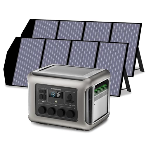 ALLPOWERS R2500 Set Solargenerator mit 2x 140W Solarpanel, LiFePO4 Akku, 2500W Tragbare Powerstation, 4x 230V AC Steckdosen mit 2016Wh Akku LFP Powerstation für Stromausfall, Camping, Wohnmobil ALLPOWERS R2500 Set Solargenerator mit 2x 140W Solarpanel, LiFePO4 Akku, 2500W Tragbare Powerstation, 4x 230V AC Steckdosen mit 2016Wh Akku LFP Powerstation für Stromausfall, Camping, Wohnmobil von ALLPOWERS