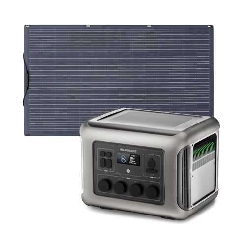 ALLPOWERS R2500 Solargenerator 2016Wh mit SF200 200W Solarpanel,4 x 2500W AC Ausgänge,1 Std 100% Schnell Aufladen Akku,Tragbare Powerstation mit Solarpanel für Stromausfall Camping Wohnmobil Notfälle ALLPOWERS R2500 Solargenerator 2016Wh mit SF200 200W Solarpanel,4 x 2500W AC Ausgänge,1 Std 100% Schnell Aufladen Akku,Tragbare Powerstation mit Solarpanel für Stromausfall Camping Wohnmobil Notfälle von ALLPOWERS