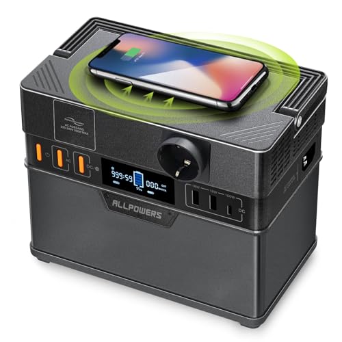 ALLPOWERS S300 Tragbarer Powerstation 288Wh / 78000mAh Mobile Stromversorgung Generatoren 300W Batterie Mobiler Stromspeicher Akku Generator für Garten Party Reise Camping Wohnmobil Notfall von ALLPOWERS
