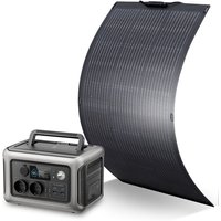 Allpowers - Portable Power Station Solar Generator With 100W Monocrystalline Solar Panel for Garden Party Travel Camping Motorhome Emergency R600 von ALLPOWERS