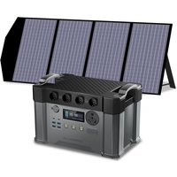 Allpowers - Power Station 1500Wh 2400W Solar Generator with 140W Solar Panel for Emergency Outdoor S2000 pro von ALLPOWERS