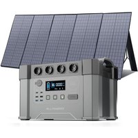 S2000 Pro Tragbares Powerstation 1500Wh 2400W akku Solargenerator Mobiler Stromspeicher Power Station (4000W Spitzenwert) mit 400W Faltbares von ALLPOWERS