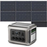 Allpowers - R2500 Solargenerator mit 600W Solarpanel, 4x 2500W ac Steckdosen (4000W Spitze), 2016Wh LiFePO4 Akku Tragbare Powerstation für von ALLPOWERS