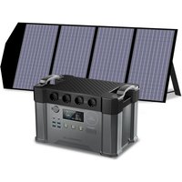 Allpowers - S2000 Pro Tragbares Powerstation 1451Wh 2400W (4000W Spitzenwert) akku mppt Solargenerator Mobiler Stromspeicher mit 140W Faltbares von ALLPOWERS