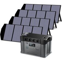 Allpowers - S2000 Pro Tragbares Powerstation 1451Wh 2400W (4000W Spitzenwert) akku mppt Solargenerator Mobiler Stromspeicher mit 4Pcs 140W Faltbares von ALLPOWERS