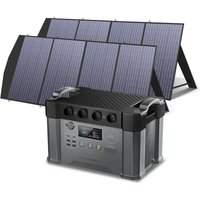 Allpowers - S2000 Pro Tragbares Powerstation mit 2x 200W Faltbares Solarpanel, 1451Wh 2400W (4000W Spitzenwert) Power Station akku Solargenerator von ALLPOWERS