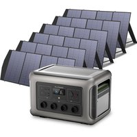 Home Battery Power Station LiFePO4 3168 Wh, Voice Control With 6Pcs 200W Solar Panel For Home Backup Outdoor Allpowers R3500 Home Battery Power Station LiFePO4 3168 Wh, Voice Control With 6Pcs 200W Solar Panel For Home Backup Outdoor Allpowers R3500 von ALLPOWERS