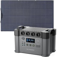 S2000 Tragbares Powerstation mit 100W Flexibles Solar Panel 1500Wh 2000W (4000W Spitzenwert) akku Solargenerator Mobiler Stromspeicher Power von ALLPOWERS