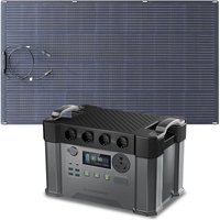 ALLPOWERS S2000 Portable Power Station mit 200 W monokristallinem ETFE-Solarmodul, 1500 Wh 2000 W (4000 W Peak) Akku-Solargenerator, mobiler von ALLPOWERS