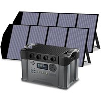 Power Station 1500Wh 2400W Solar Generator with 2Pcs 140W Solar Panel for Emergency Outdoor Allpowers S2000 pro von ALLPOWERS