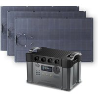 Power Station 1500Wh 2400W Solar Generator with 3Pcs 200W Flexible Monocrystalline Solar Panel for Emergency Outdoor Allpowers S2000 Pro von ALLPOWERS