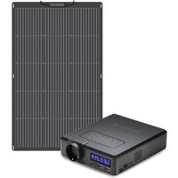 Power Station Solar Generator ac Power Bank 200W 154Wh with 100 w Monocrystalline Solar Panel for Outdoors Camping Travel Emergency Allpowers S200 von ALLPOWERS