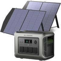 R1500 lite Tragbare Powerstation mit 2 x 100W Solarpanel, 1056Wh lfp Batterie Backup mit 4x1600W ac Ausgäng, Schnellladung von 0-80% in 40 Mins Solar R1500 lite Tragbare Powerstation mit 2 x 100W Solarpanel, 1056Wh lfp Batterie Backup mit 4x1600W ac Ausgäng, Schnellladung von 0-80% in 40 Mins Solar von ALLPOWERS