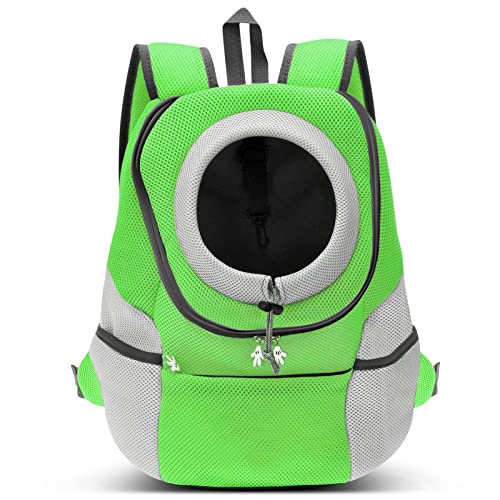 ALLSOPETS Haustier Rucksack Tragbare Hundetragetasche Reisen Haustiertaschen Katzentragetasche Haustiere Welpen Kleine Hunde Katze Rucksack Verstellbare Haustier Tasche Grün von ALLSOPETS