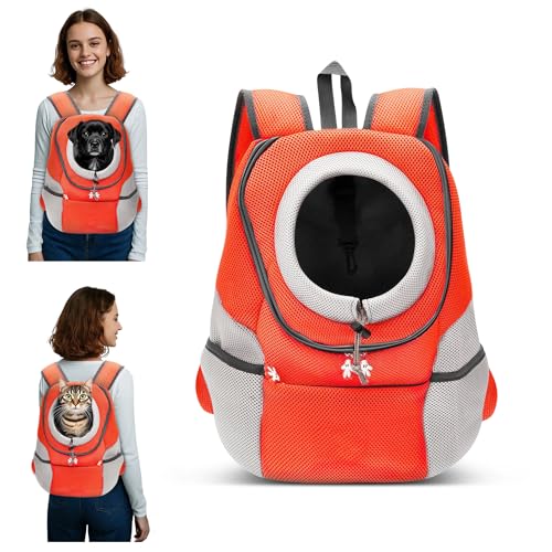 ALLSOPETS Hunderucksack, Tragbarer Haustierträger für Kleine Hunde und Katzen, Fahrrad- und Motorrad-Träger für Wandern, Camping und Outdoor (Bernsteinorange, M) ALLSOPETS Hunderucksack, Tragbarer Haustierträger für Kleine Hunde und Katzen, Fahrrad- und Motorrad-Träger für Wandern, Camping und Outdoor (Bernsteinorange, M) von ALLSOPETS