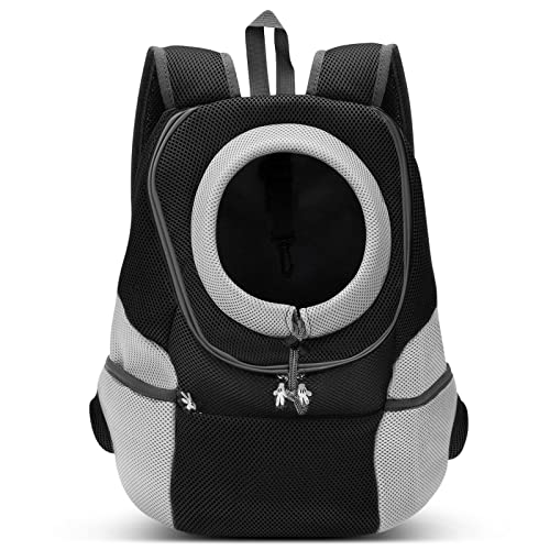 ALLSOPETS Haustier Rucksack Tragbare Hundetragetasche Reisen Haustiertaschen Katzentragetasche Haustiere Welpen Kleine Hunde Katze Rucksack Verstellbare Haustier Tasche Schwarz von ALLSOPETS