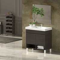 Allstone - nebari Badezimmer-Set mit Beinen - 7 Farben (siehe 3. Bild)-15 Maße- 2 Türen oder eine Schublade zur Auswahl- inkl. Möbel, Waschbecken und von ALLSTONE