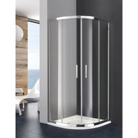 Allstone - titan 2+2 Halbrunde Duschkabine, transparent 80x80 cm Radius 50 Transparent Allstone - titan 2+2 Halbrunde Duschkabine, transparent 80x80 cm Radius 50 Transparent von ALLSTONE