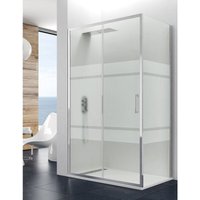 Titan 1+1 Duschkabine - Eckduschkabine mit fester Seite 130x90 cm Siebdruck - Allstone Titan 1+1 Duschkabine - Eckduschkabine mit fester Seite 130x90 cm Siebdruck - Allstone von ALLSTONE