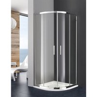 Allstone - titan 2+2 Halbrunde Duschkabine, transparent 90x90 cm Radius 50 Transparent Allstone - titan 2+2 Halbrunde Duschkabine, transparent 90x90 cm Radius 50 Transparent von ALLSTONE