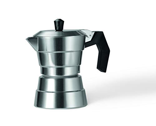 Alluflon Buongiorno Kaffeemaschine, 3 Tassen, Aluminium von Moneta