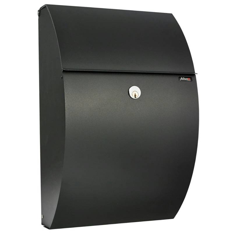 ALLUX 7000 Design Briefkasten - Schwarz mit Ruko Schloss von ALLUX