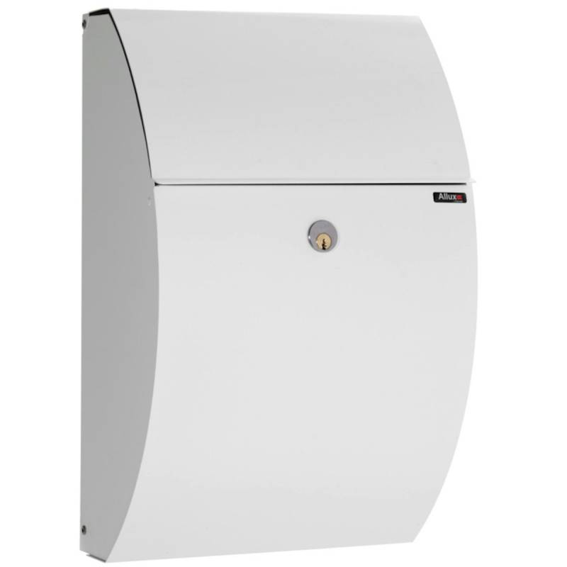 ALLUX 7000 Design Briefkasten - weiss  mit Ruko Schloss von ALLUX