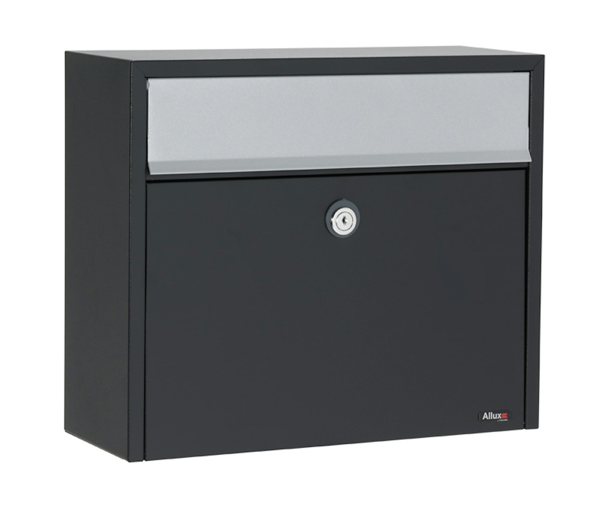 ALLUX LT150 Briefkasten - Schwarz mit Euro Schlos ALLUX LT150 Briefkasten - Schwarz mit Euro Schlos von ALLUX