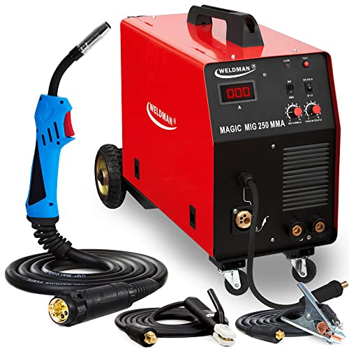 ALLWELD WELDMAN MAGIC MIG 250 MMA Schweißgerät MIG MAG MMA 230V 50Hz 40-200A, Set zum Auswählen:Solo von ALLWELD