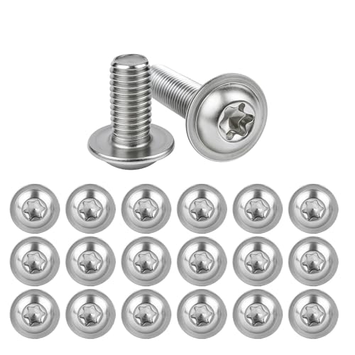 ALLY-MAGIC Linsenkopfschrauben mit Flansch M4x10mm Schrauben Linsenkopfschrauben Torxantrieb Edelstahl A2 V2A Schrauben Vollgewinde mit Torx Schlüssel E21-FLPTLS ALLY-MAGIC Linsenkopfschrauben mit Flansch M4x10mm Schrauben Linsenkopfschrauben Torxantrieb Edelstahl A2 V2A Schrauben Vollgewinde mit Torx Schlüssel E21-FLPTLS von ALLY-MAGIC