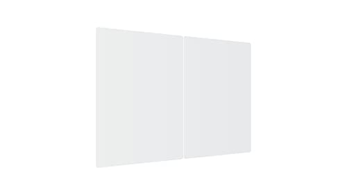 ALLboards Glas Herdabdeckplatte Schneidebrett PREMIUM SUPER WHITE 2er Set Multi-Platte Arbeitsplatte Herdschutz Deko für Küchen Gehärtetes Glas, 2 Stück - 52x30cm ALLboards Glas Herdabdeckplatte Schneidebrett PREMIUM SUPER WHITE 2er Set Multi-Platte Arbeitsplatte Herdschutz Deko für Küchen Gehärtetes Glas, 2 Stück - 52x30cm von ALLboards