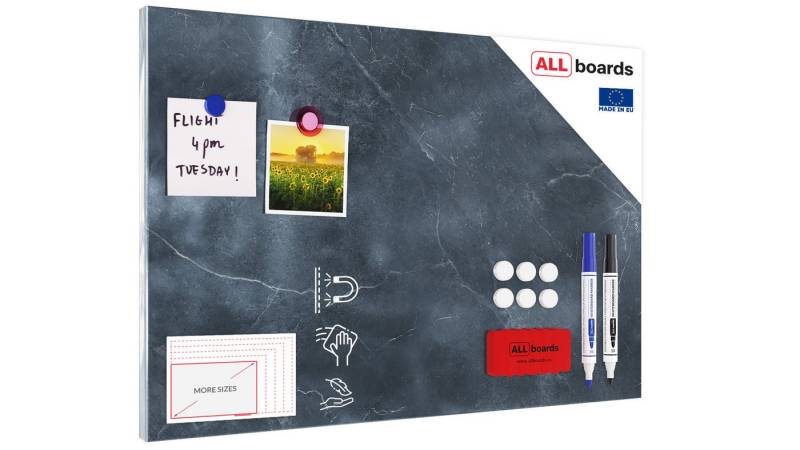 ALLboards Magnettafel ALLboards Metallische Magnettafel HELLER BETON MetalBoards von ALLboards