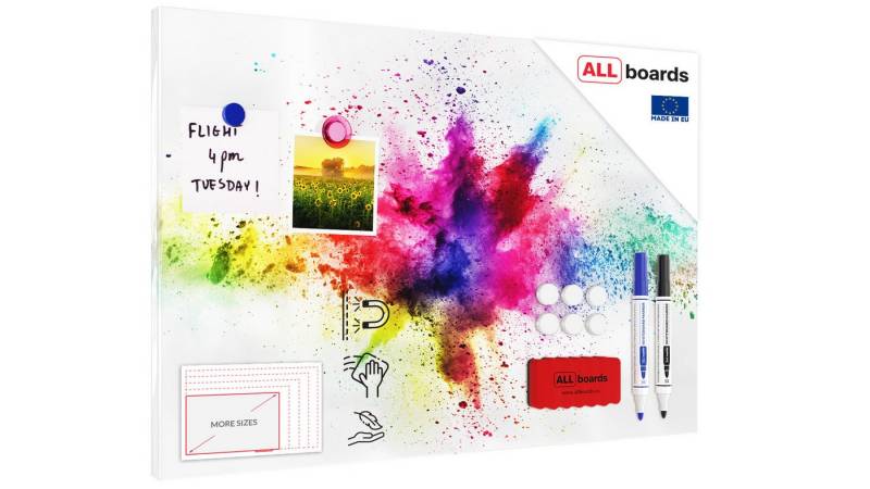 ALLboards Magnettafel ALLboards Metallische Magnettafel HOLI-FESTIVAL FARBENFROH ALLboards Magnettafel ALLboards Metallische Magnettafel HOLI-FESTIVAL FARBENFROH von ALLboards