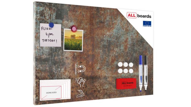 ALLboards Magnettafel ALLboards Metallische Magnettafel ROST KORROSION ROSTFARBE von ALLboards