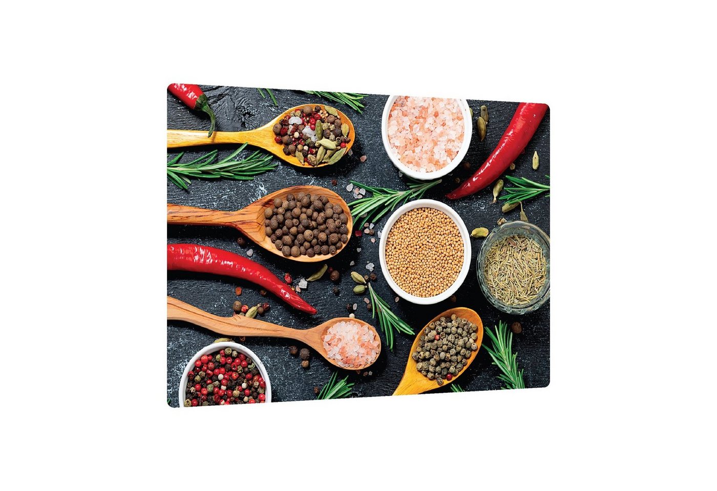ALLboards Schneidebrett Glas Herdabdeckplatte Schneidebrett 30x40 cm Arbeitsplatte Herdschutz, Glas von ALLboards
