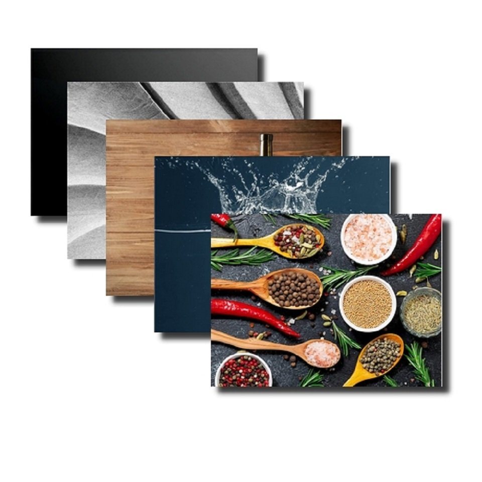 ALLboards Schneidebrett Glas Herdabdeckplatte Schneidebrett 30x40 cm Arbeitsplatte Herdschutz, Glas von ALLboards