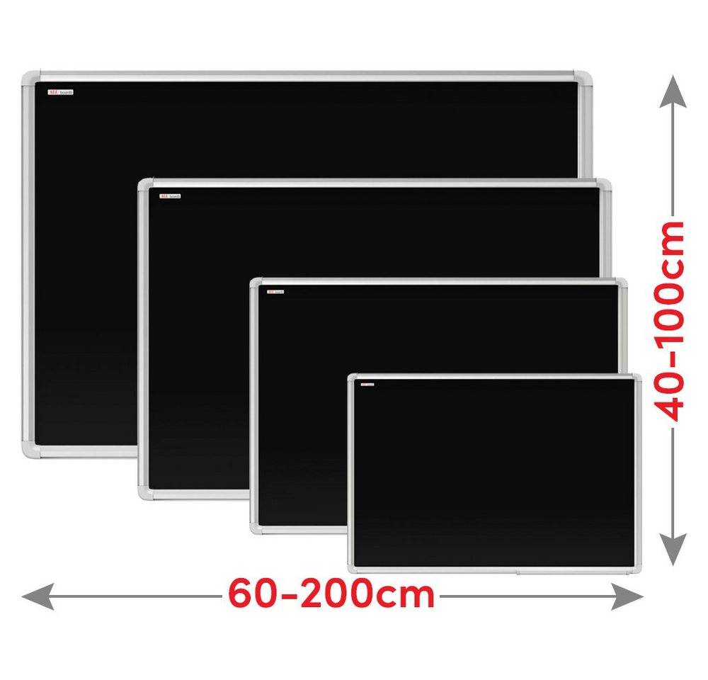 ALLboards Wandtafel ALLboards Kreidetafel Magnetisch mit Alurahmen Premium EXPO von ALLboards