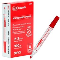 ALLboards Whiteboard-Marker-Set rot 2,0 - 3,0 mm, 10 St. ALLboards Whiteboard-Marker-Set rot 2,0 - 3,0 mm, 10 St. von ALLboards