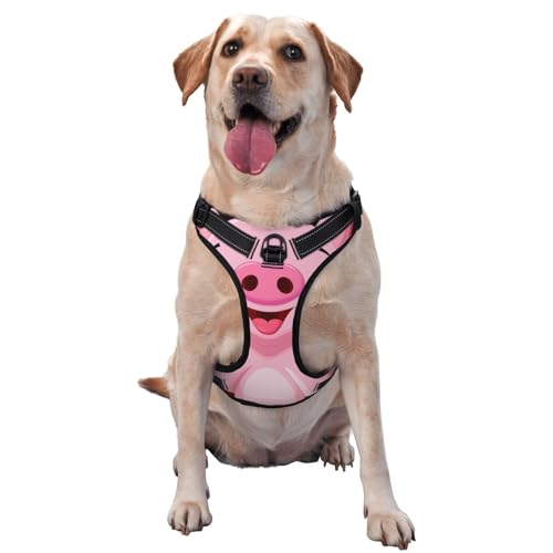 Pink Pigs Haustier-Traktionsweste, Brustgurt, Geschirr, Outdoor, Spaziergänge mit dem Hund von ALLiYa