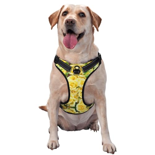 Traktionsweste für Haustiere, Brustgurt, Hundegeschirr, Gelb von ALLiYa