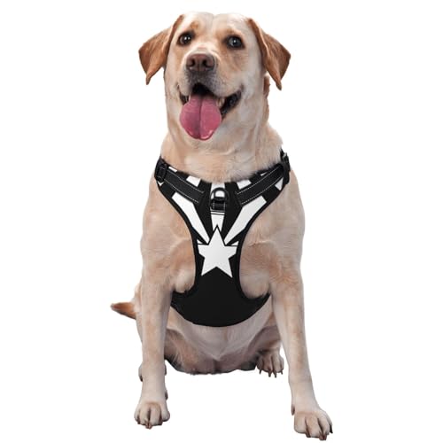 Traktionsweste für Haustiere, mit Arizona-Flagge, Brustgurt, Hundegeschirr, für den Außenbereich, mit dem Hund, Schwarz von ALLiYa