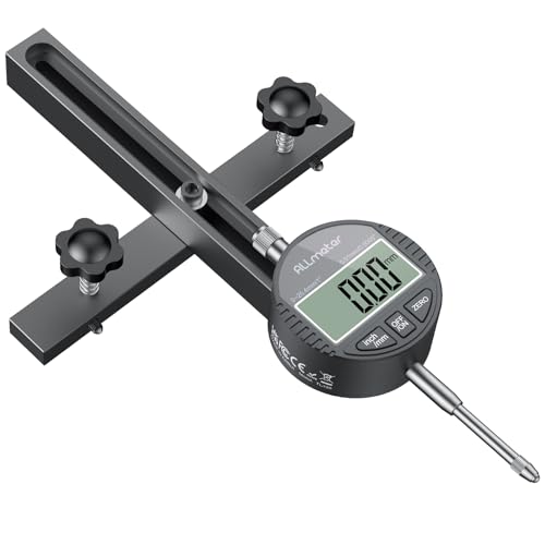 ALLmeter Digitale Tischkreissäge Messuhr 0-20mm, Präzisionsmessung, Anodisierte Aluminiumstangen, Hohe Genauigkeit, Ideale Ausrichtung und Kalibrierung von ALLmeter