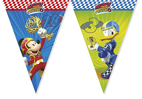 ALMACENESADAN 2360; Disney Mickey Wimpelkette für Partys und Geburtstage; ideal für Partys; Maße ca. 2 m. von ALMACENESADAN