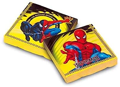 ALMACENESADAN 2685; Packung mit 20 Papierservietten Spiderman; Papierprodukt; Ideal für Partys und Geburtstage; Maße gefaltet in 4 (16,5 x 16,5 cm) von ALMACENESADAN