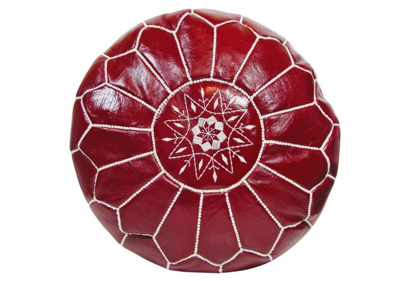 ALMADIH Pouf Leder Pouf Marokkanischer Echtleder Handarbeit Sitzsack von ALMADIH