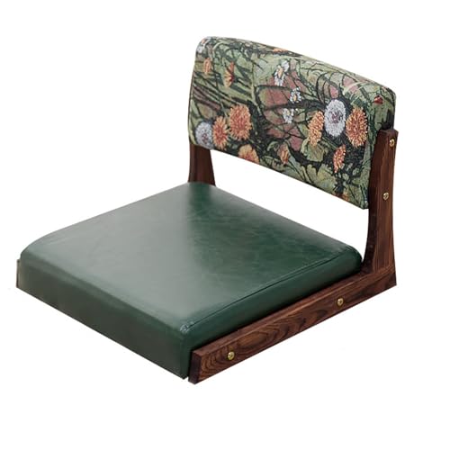 ALMASI Japaner Stuhlstuhl mit Rückenstütze, Tatami -Stuhl mit Kissen, Meditationssitz für Erkerfenster, Wohnzimmer, Schlafzimmer(A) von ALMASI