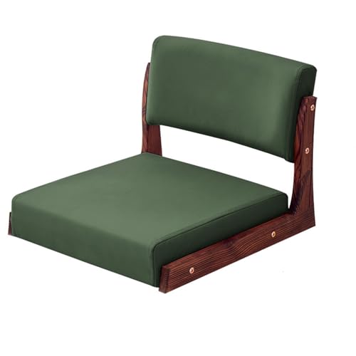 ALMASI Japaner Stuhlstuhl mit Rückenstütze, Tatami -Stuhl mit Kissen, Meditationssitz für Erkerfenster, Wohnzimmer, Schlafzimmer(D) von ALMASI